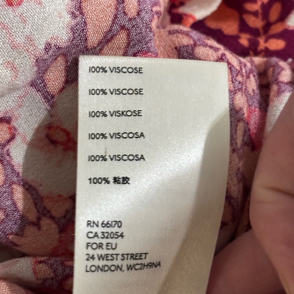 Free People Sweet Memories Floral Pink Blouse, size Small - Picture 6 of 10